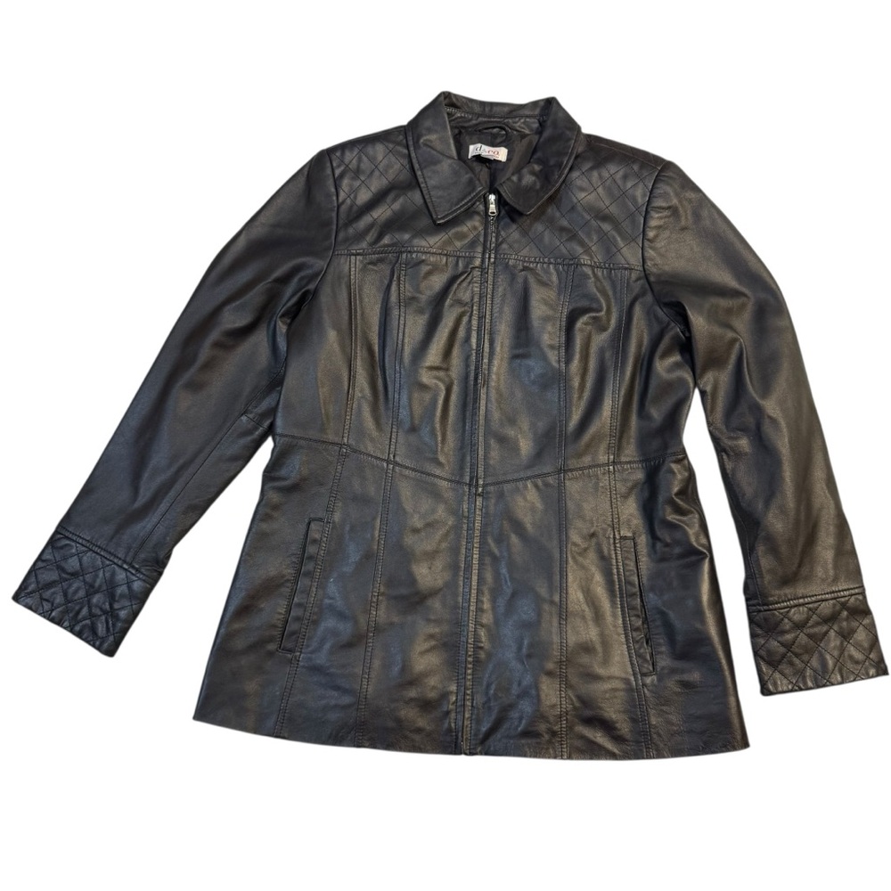 d&co. Women’s Black Quilted Jacket Size Large